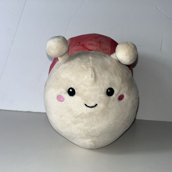 SNAIL SLUG PLUSH DOLL FIGURE SOFT PINK SMILING NOVELTY CHARACTER TOY - Picture 1 of 6